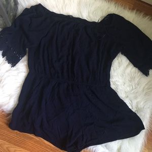 Navy Romper. Size 2x.